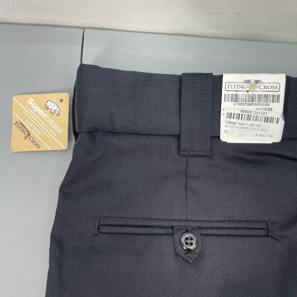 Flying Cross Valor Twill Pants Uniform Trousers Flex Waistband Navy Blue 36x32 - Picture 3 of 13